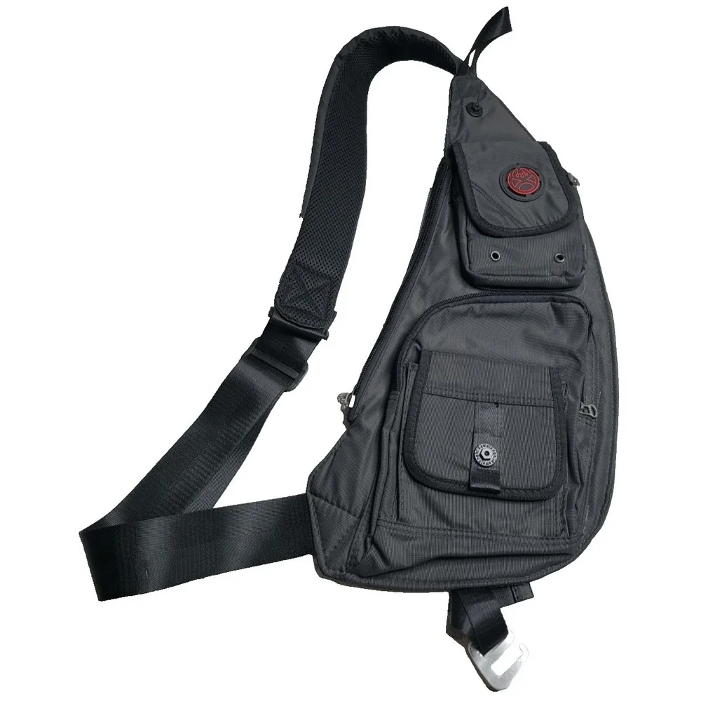 NICGID Men's‎ and Women's Messenger Bag Casual Shoulder and Crossbody Bag Black